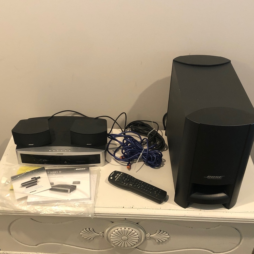 BOSE 3-2-1 GS Series III CD/DVD/AM/FM Media Center System w/Remote Pls Read Post
